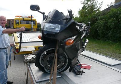 En vingeskudt Kawa :-(